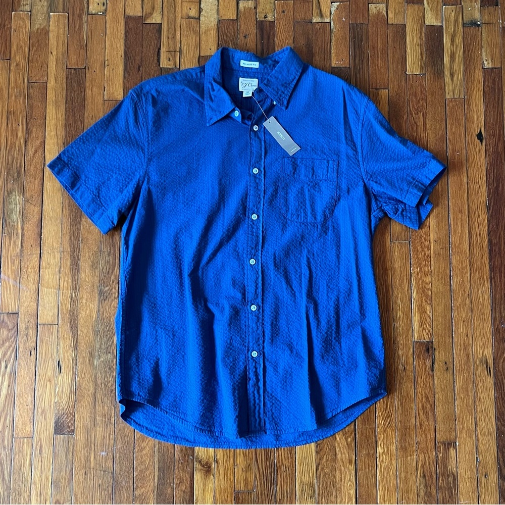 JCrew Seersucker Short Sleeve